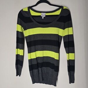 The Slope Brooklyn Long Striped Sweater Womens Size Small  Y2K 90s Preppy